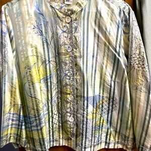 Special! CITRON SANTA MONICO 100% SILK 2-PIECE CAPRI OUTFIT $29